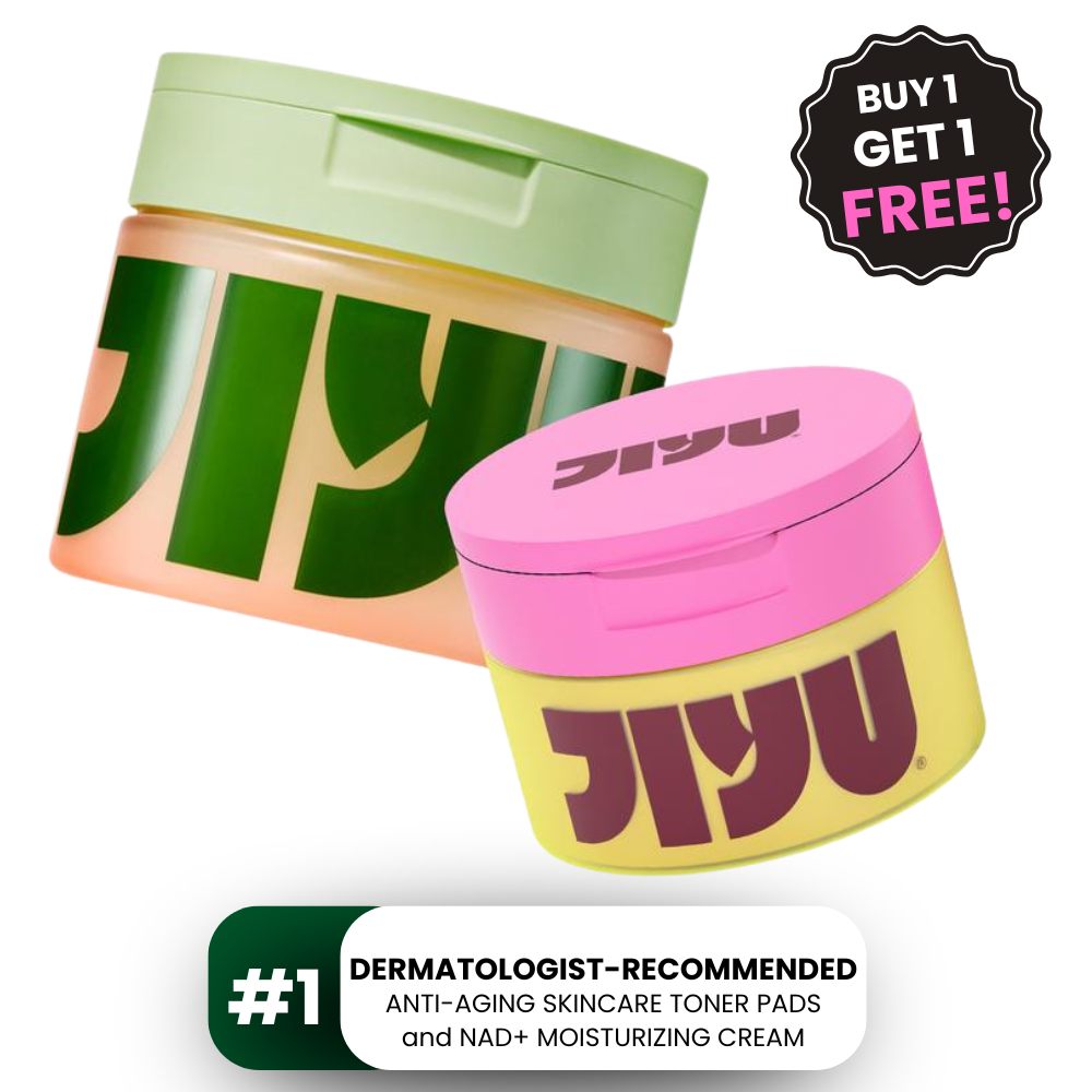 Korean Skincare Anti-Aging Toner Pads and NAD+ Moisturizing Cream Bundle